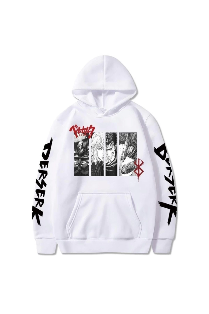 Anime Berserk Guts Grafik Hoodie Kapşonlu 11510