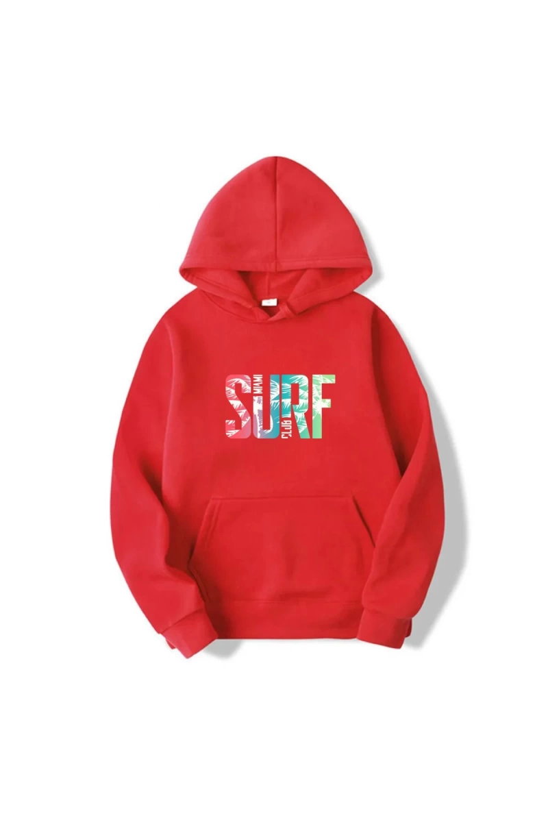 Unisex Baskılı Oversize Kapşonlu Sweatshirt smyrna031