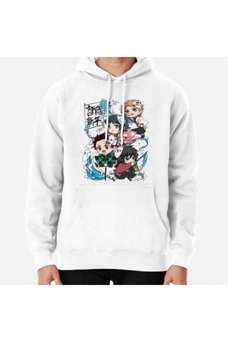 Demon Slayer Kids Party Pullover Hoodie 15364