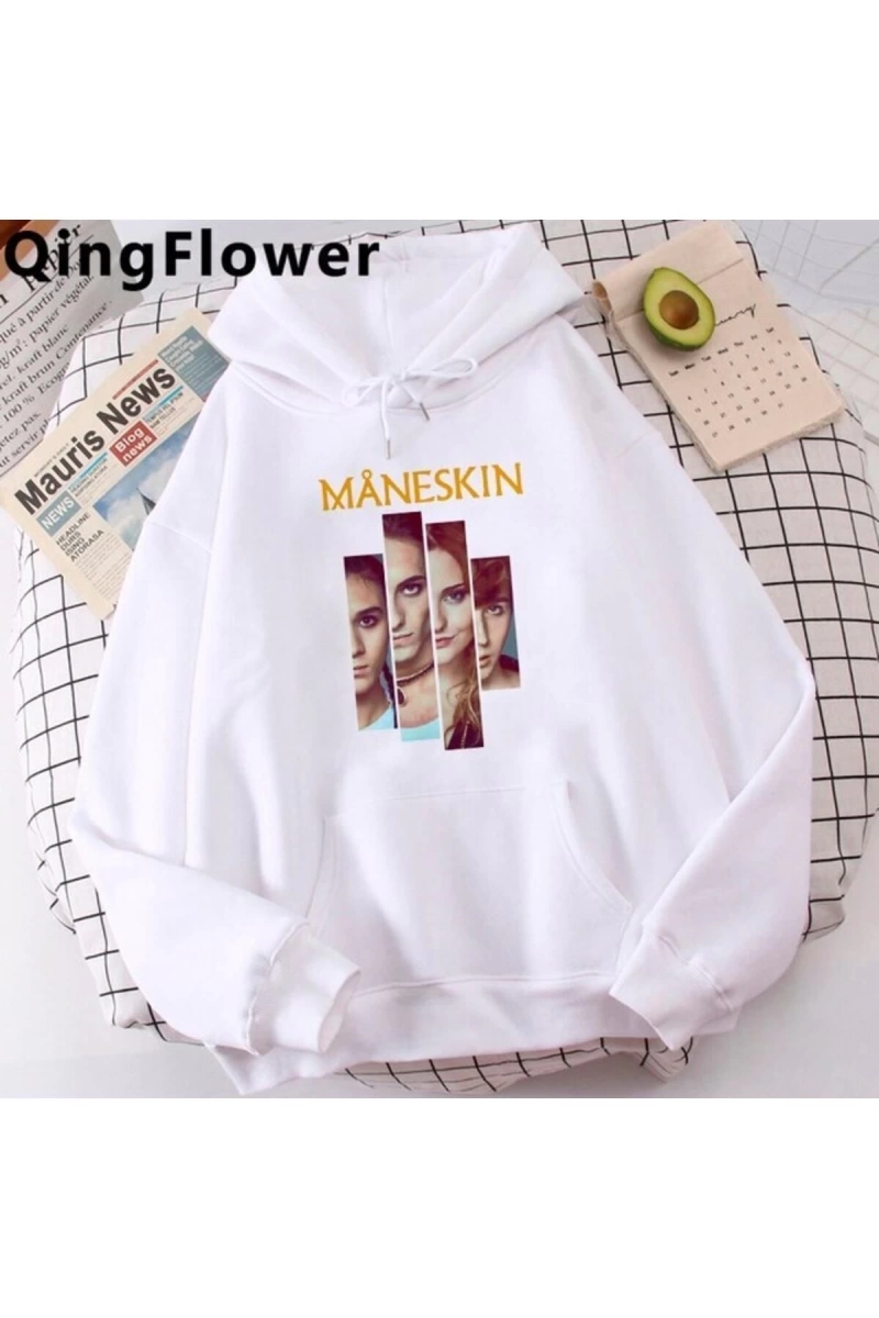 Maneskin Hip Hop Unisex Kapşonlu Model50 12431