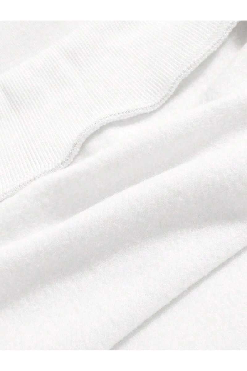 Unisex Kadın/Erkek Dağ ve Güneş Desenli Damla Omuz Sweatshirt