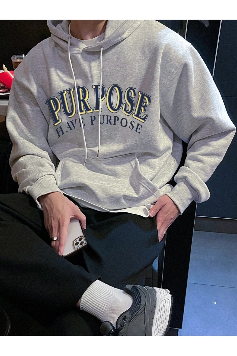 Unisex Kadın/Erkek Harajuka Sokakt Yazılı Grafik Sweat
