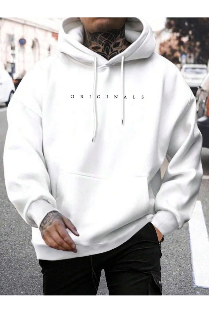 Unisex Kadın/Erkek Harajuka Sokakt Yazılı Grafik Sweat