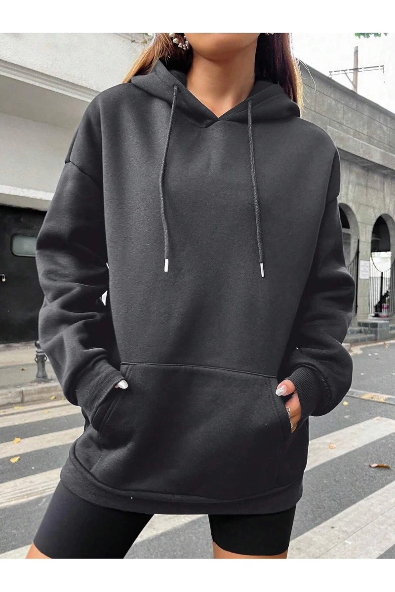 Unisex Kadın/Erkek Harajuka Sokakt Yazılı Grafik Sweat