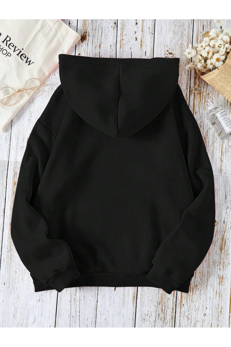Unisex Kadın/Erkek Harajuka Sokakt Yazılı Grafik Sweat