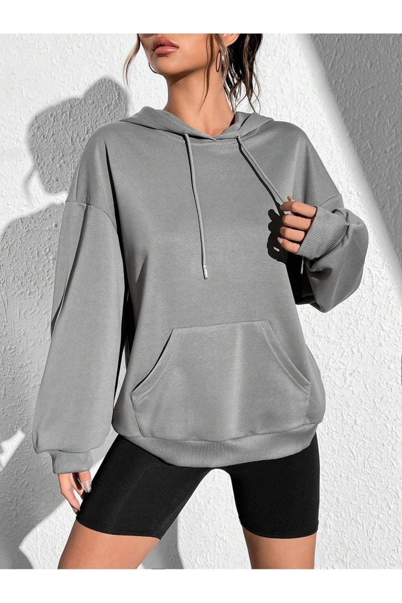 Unisex Kadın/Erkek Harajuka Sokakt Yazılı Grafik Sweat