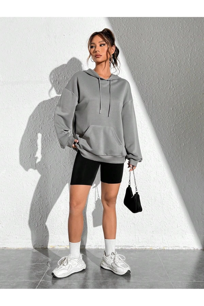 Unisex Kadın/Erkek Harajuka Sokakt Yazılı Grafik Sweat
