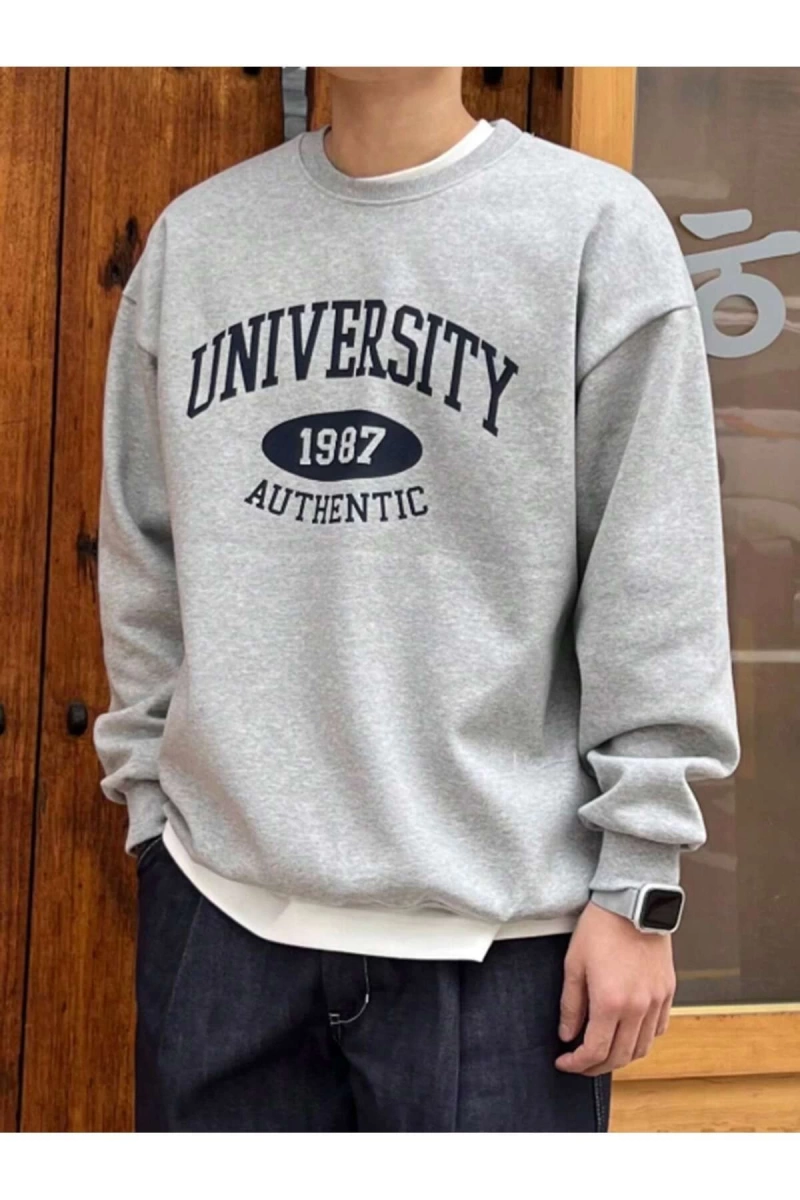 Unisex Kadın/Erkek Harajuka Sokakt Yazılı Grafik Sweat