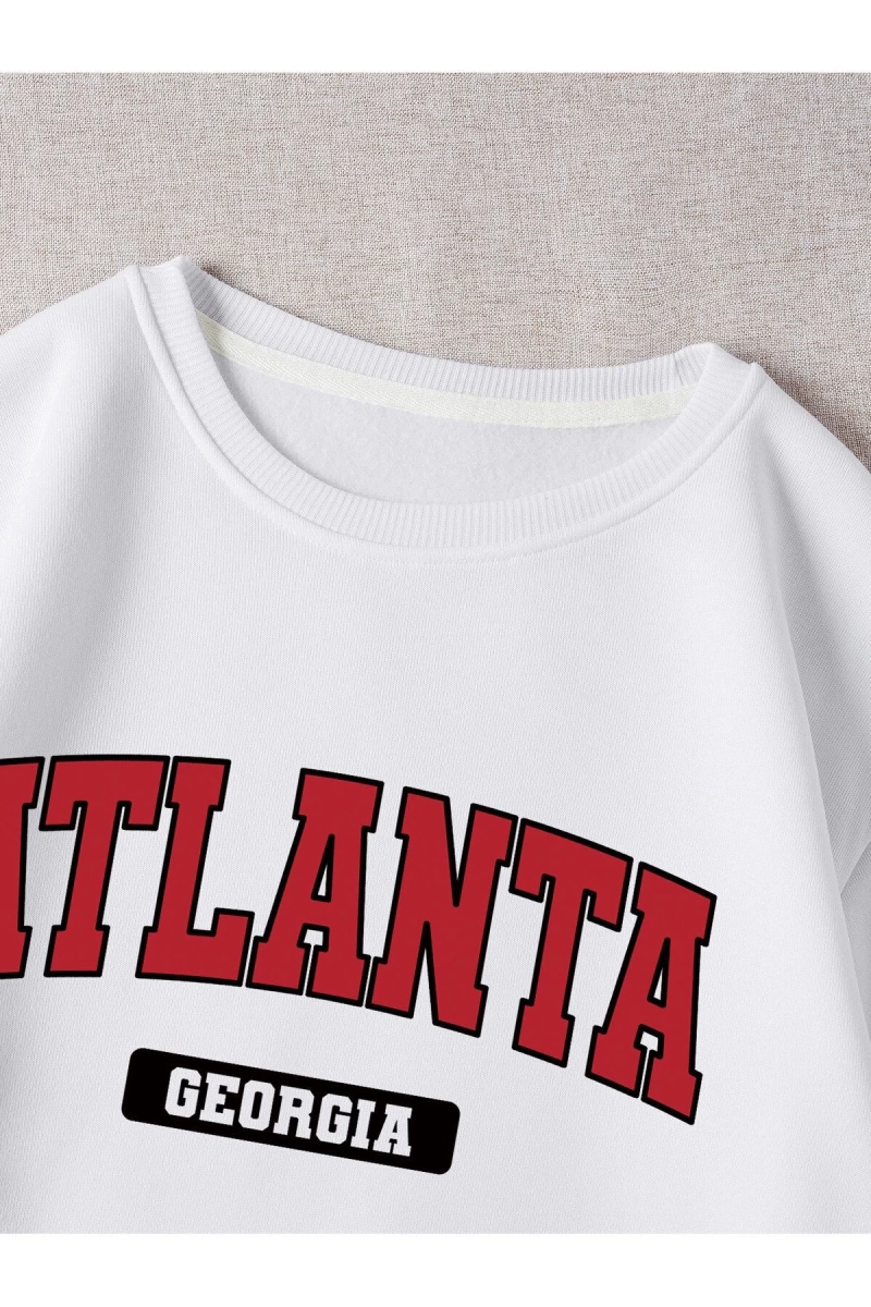Unisex Kadın/Erkek Harajuka Sokakt Yazılı Grafik Sweat