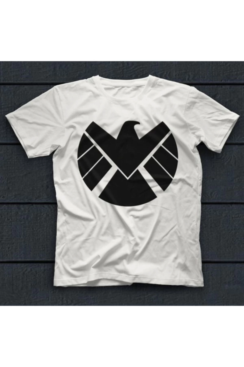 Agents Of S.h.ı.e.l.d. Beyaz Unisex Tişört T-shirt