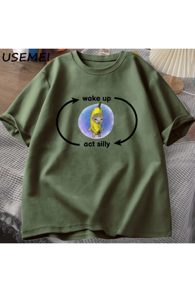 Ağlayan Muz Kedi T-shirt