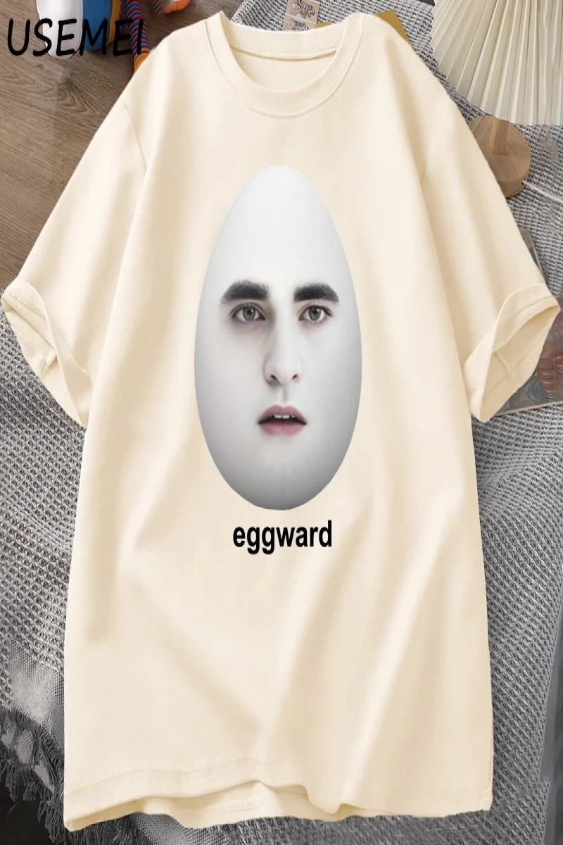 Alacakaranlık Eggward Meme T-Shirt erkekler Edward Cullen Parodi Mizah grafik TRahat  2810