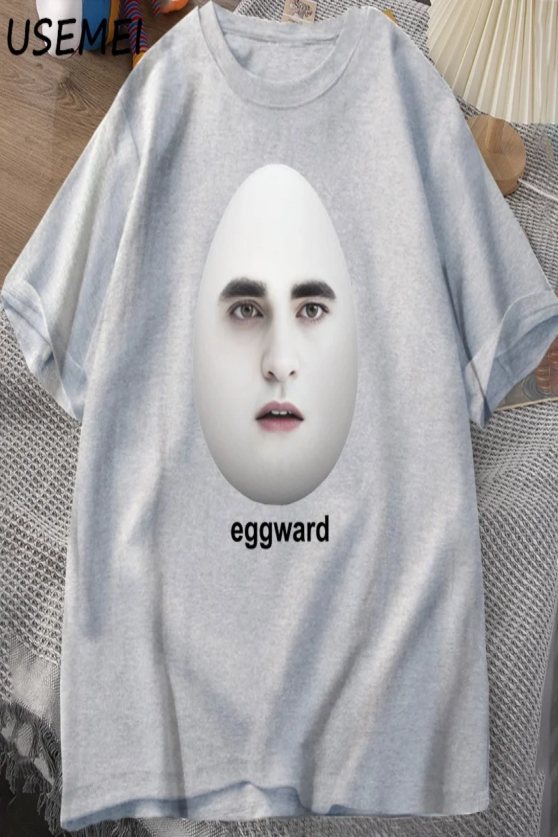 Alacakaranlık Eggward Meme T-Shirt erkekler Edward Cullen Parodi Mizah grafik TRahat  2810