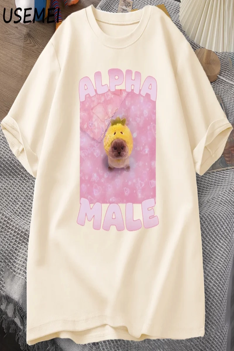 Alfa erkek komik kedi Meme T-shirt kadın ve erkekler Goofy Shirt Terkek % tasarımcı k 3061