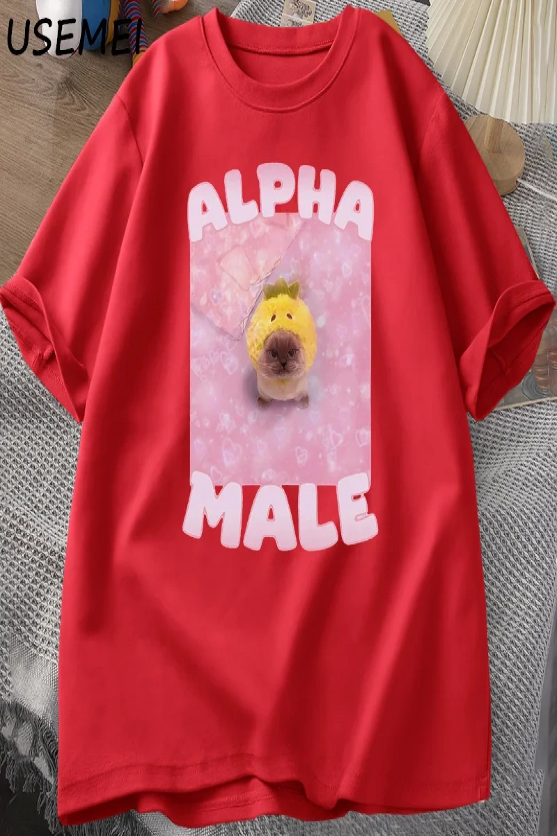 Alfa erkek komik kedi Meme T-shirt kadın ve erkekler Goofy Shirt Terkek % tasarımcı k 3061
