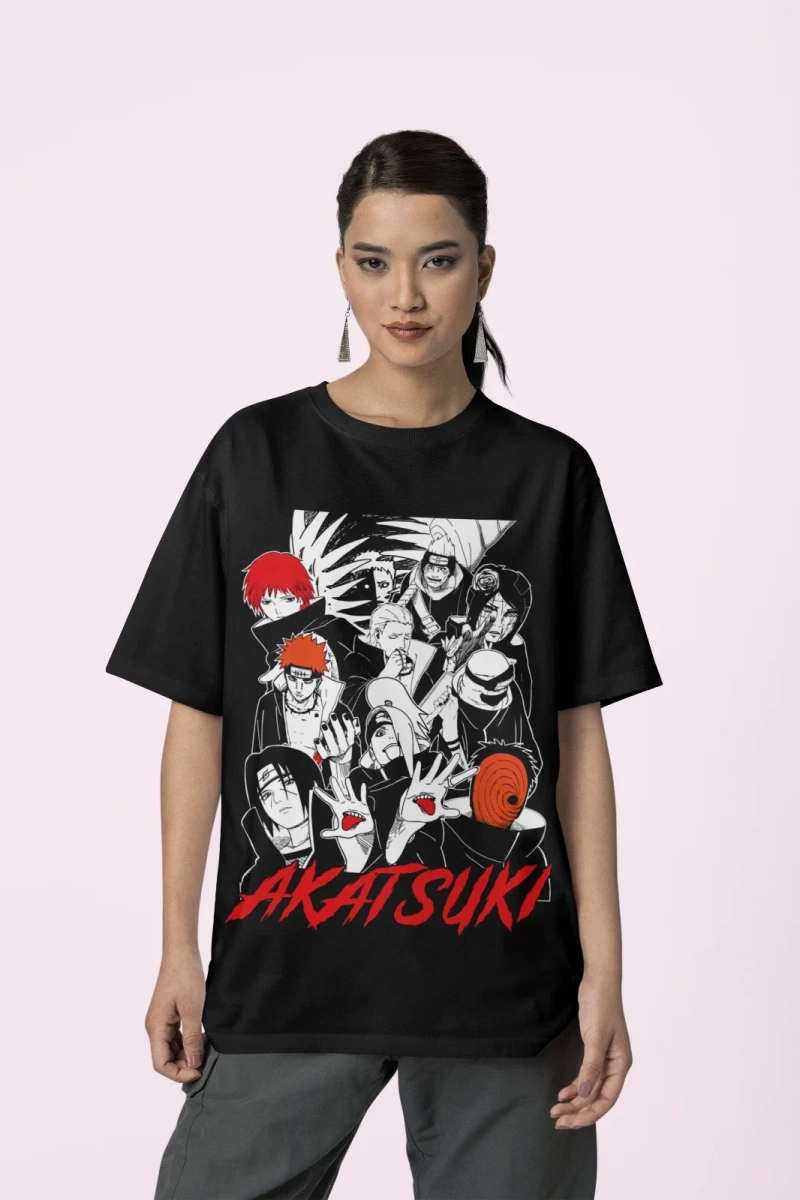 Anime Desenli Unisex Bay Bayan Tişört  Boruto Uzumaki Naruto Manga