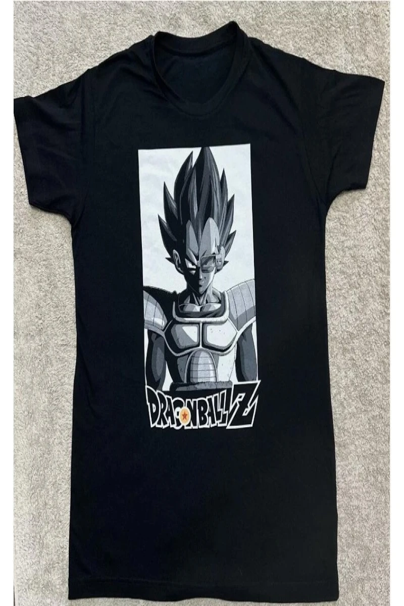 Anime Desenli Unisex Bay Bayan Tişört  Dragon Ball Z Kamehameha