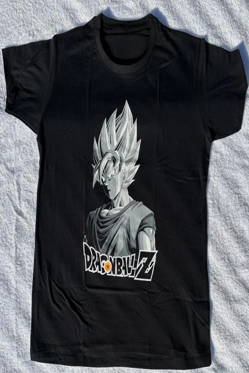 Anime Desenli Unisex Bay Bayan Tişört  Dragon Ball Z Kamehameha