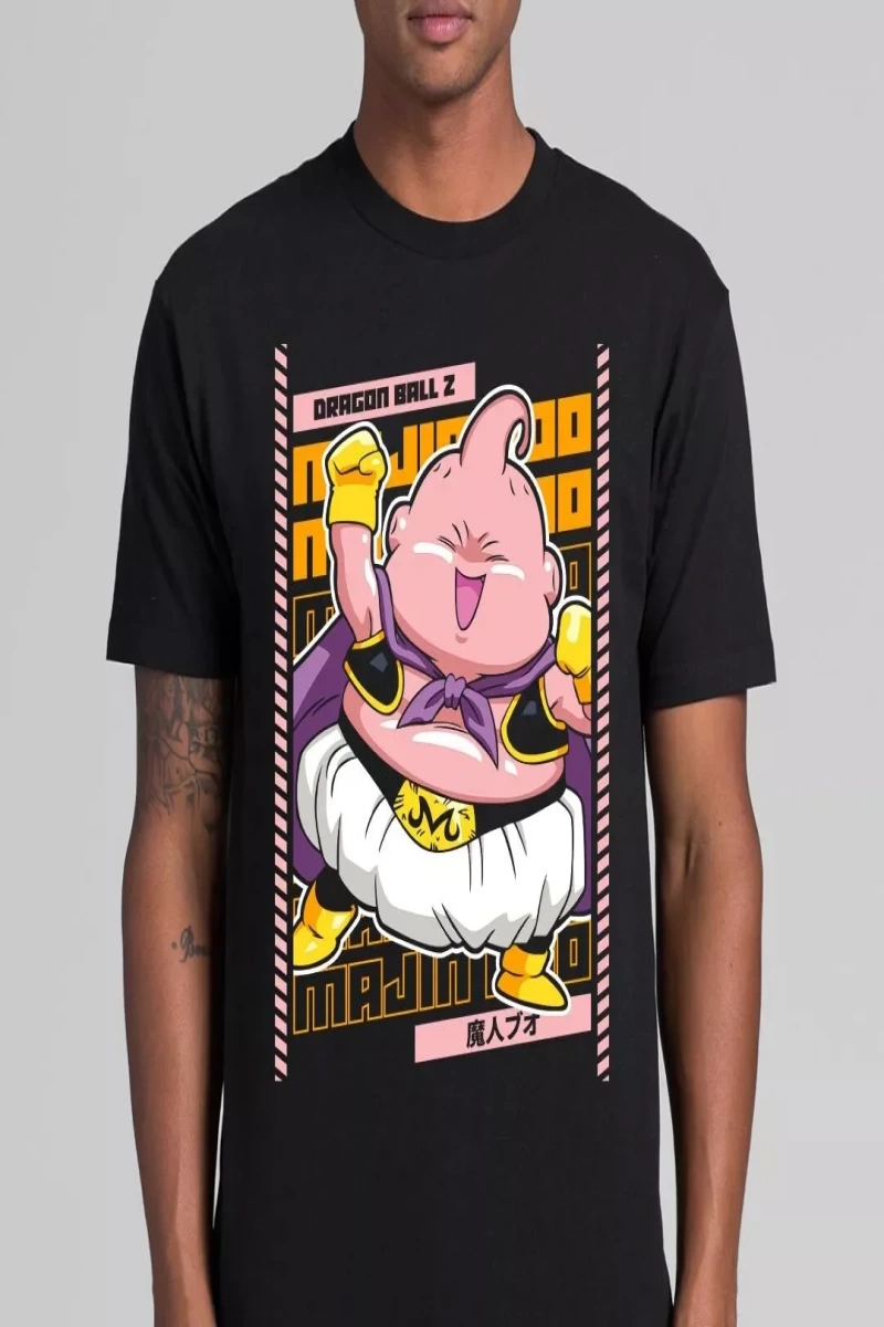 Anime Desenli Unisex Bay Bayan Tişört  Dragon Ball Z Majin