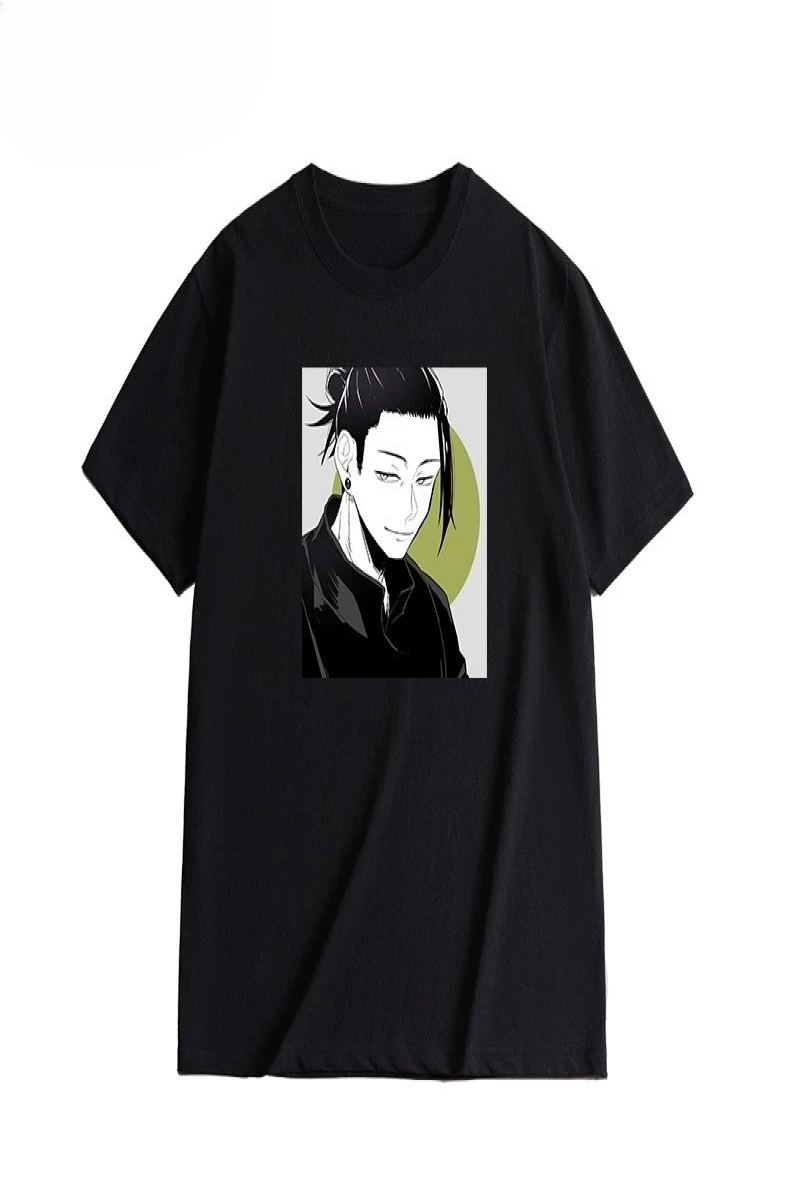 Anime Desenli Unisex Bay Bayan Tişört  Geto Karu ‌ Jujutsu