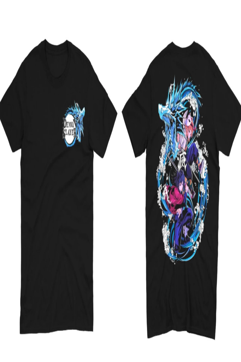 Anime Desenli Unisex Bay Bayan Tişört  Iblis avcısı Kamado Tanjiro