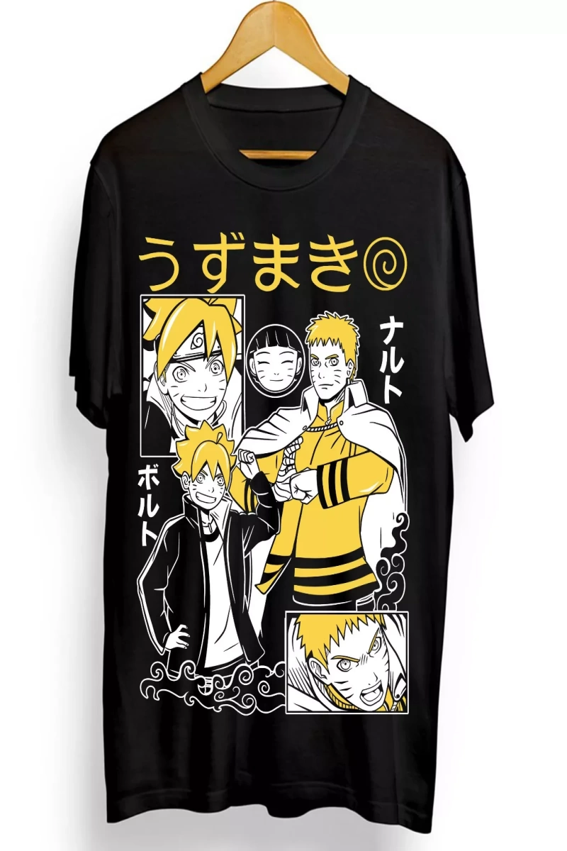 Anime Desenli Unisex Bay Bayan Tişört  Itachi Uchiha Manga Naruto Uzumaki