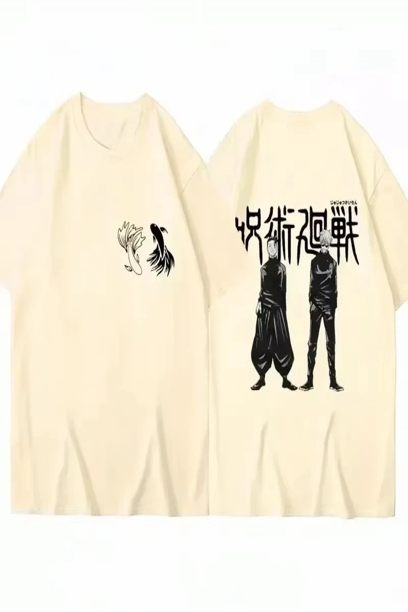 Anime Desenli Unisex Bay Bayan Tişört  Japa Nese Anime Jujutsu Hattı