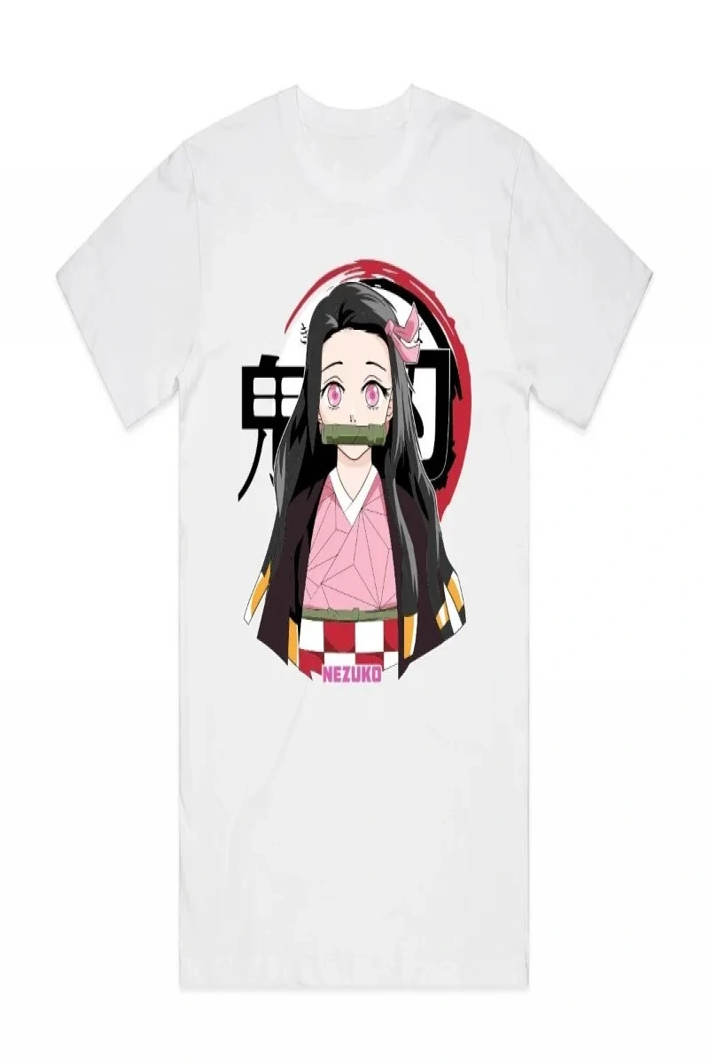 Anime Desenli Unisex Bay Bayan Tişört  JaponKanao Kamado Nezuko Slayer