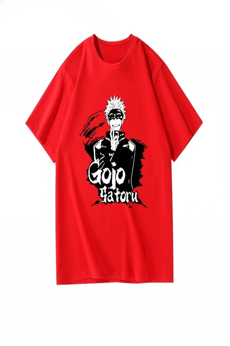 Anime Desenli Unisex Bay Bayan Tişört  Jujutsu hattı Gojo Satoru
