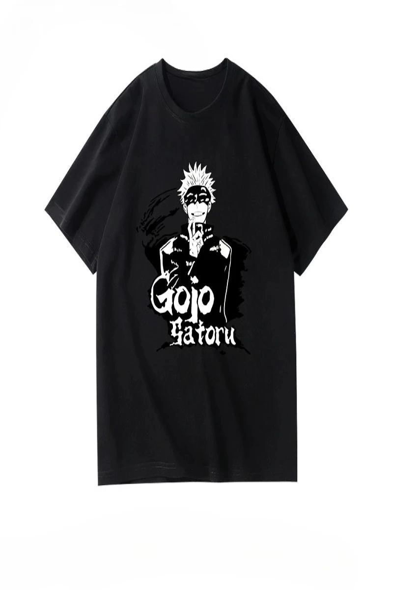 Anime Desenli Unisex Bay Bayan Tişört  Jujutsu hattı Gojo Satoru