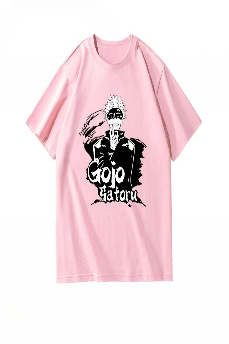 Anime Desenli Unisex Bay Bayan Tişört  Jujutsu hattı Gojo Satoru