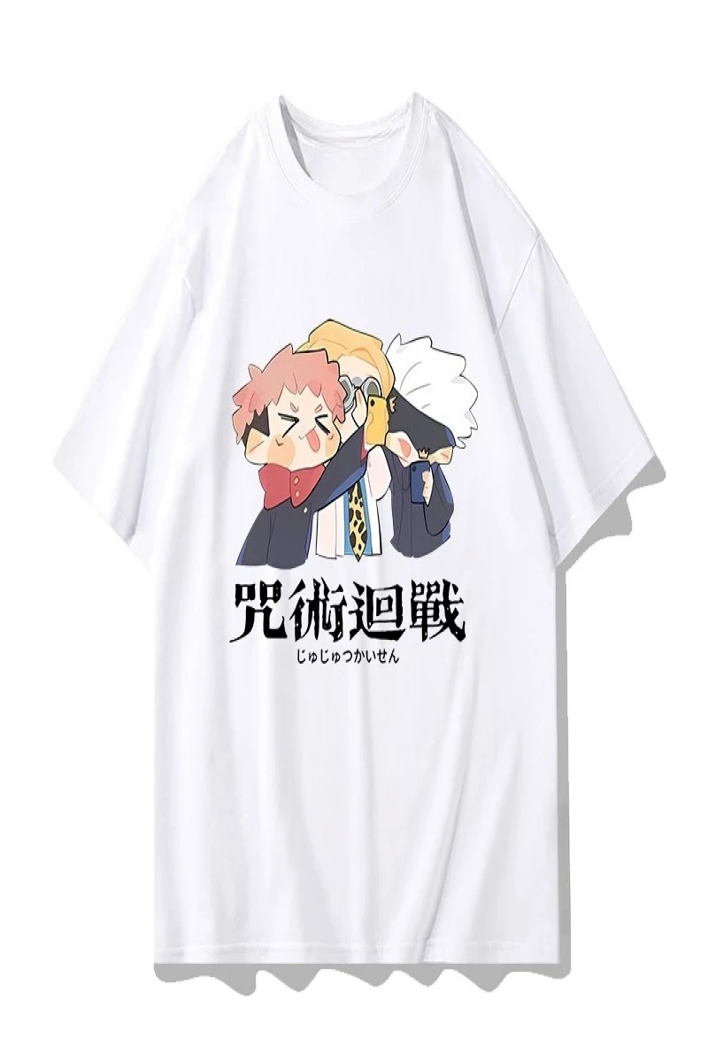 Anime Desenli Unisex Bay Bayan Tişört  Jujutsu Hattı ‌ Yujiy