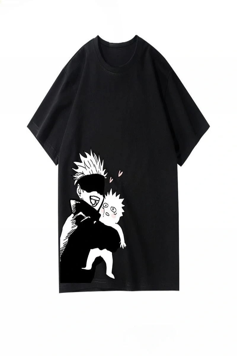 Anime Desenli Unisex Bay Bayan Tişört  Jujutsu Kaisen Gojo Satoru