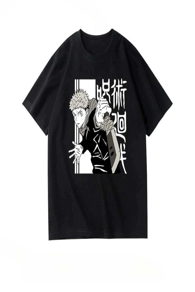 Anime Desenli Unisex Bay Bayan Tişört  Jujutsu Kaisen Gojo Satoru
