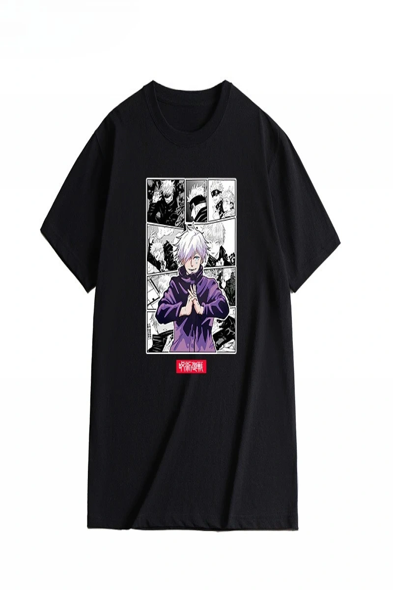 Anime Desenli Unisex Bay Bayan Tişört  Jujutsu Kaisen Gojo Satoru