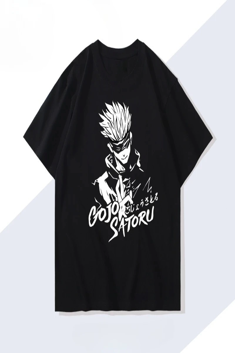 Anime Desenli Unisex Bay Bayan Tişört  Jujutsu Kaisen Gojo Satoru