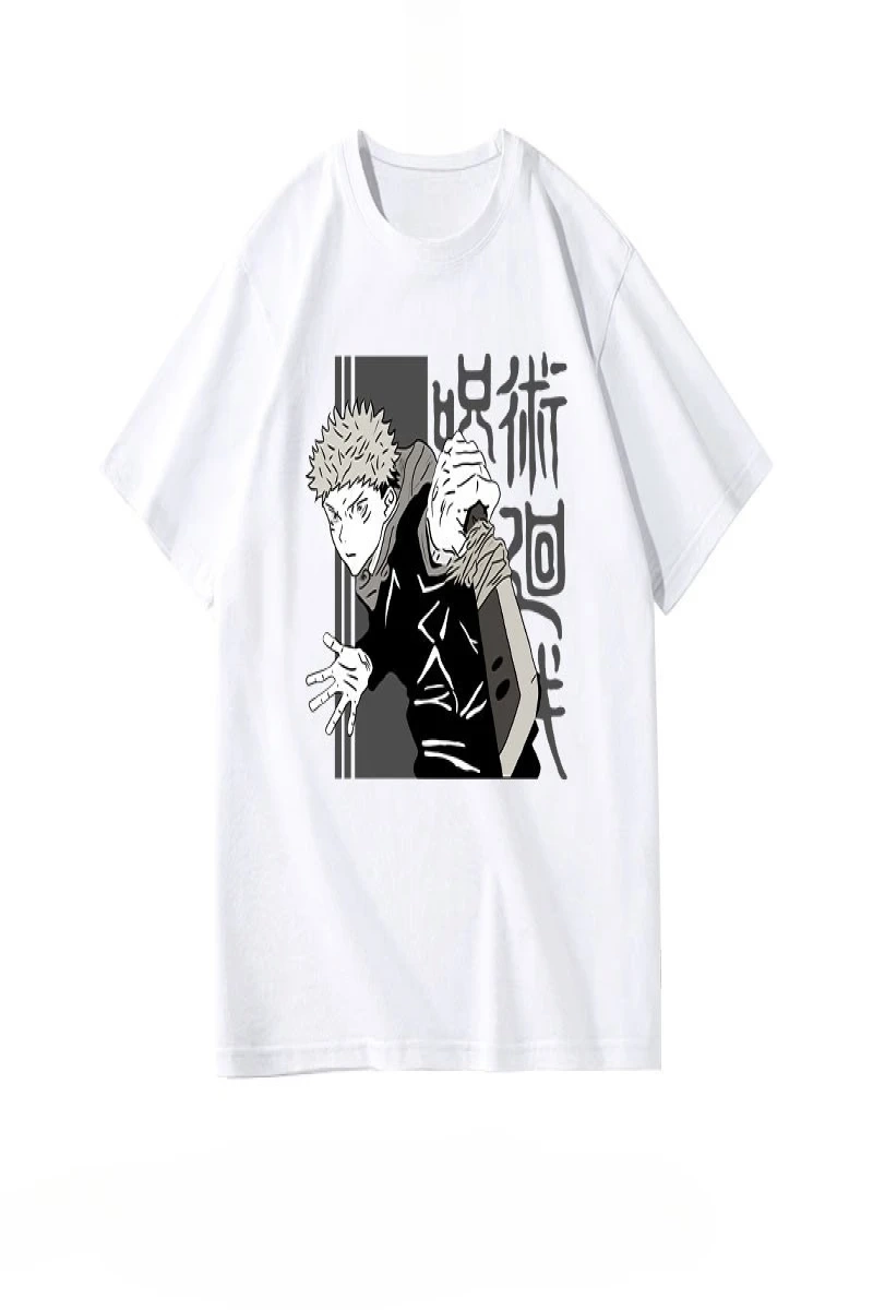 Anime Desenli Unisex Bay Bayan Tişört  Jujutsu Kaisen Gojo Satoru