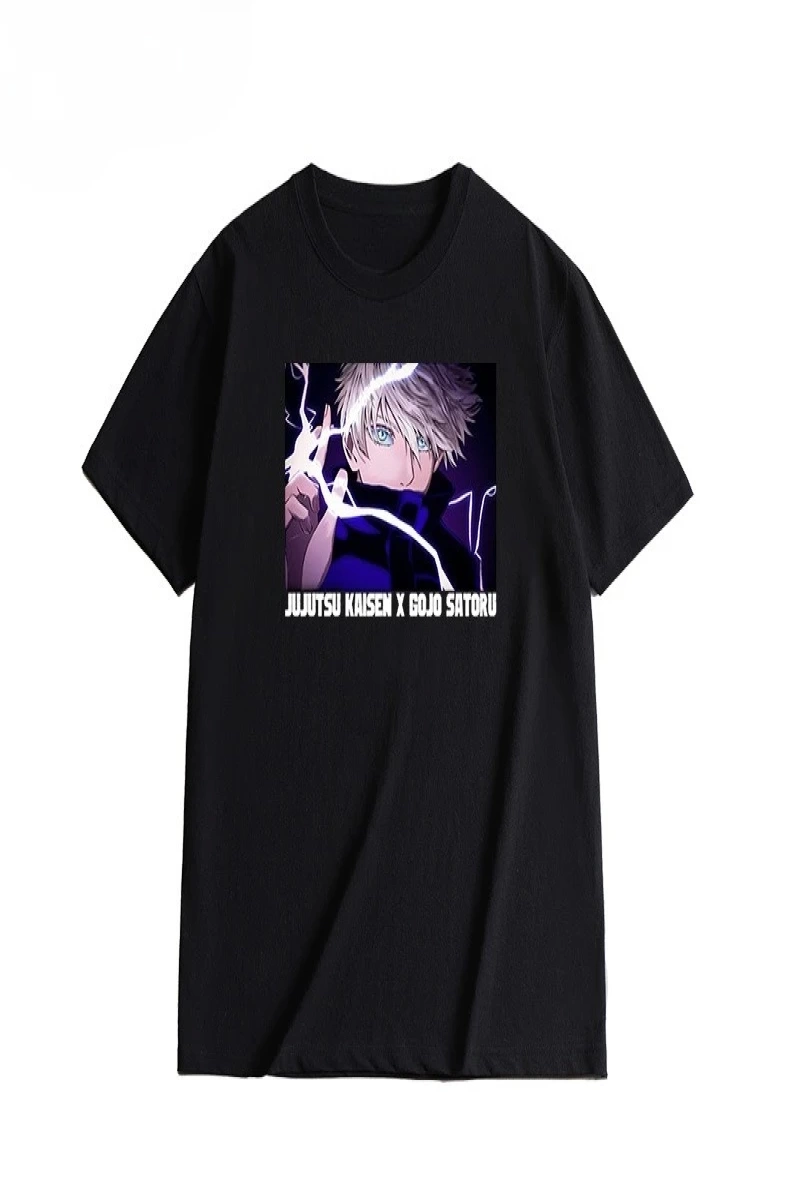 Anime Desenli Unisex Bay Bayan Tişört  Jujutsu Kaisen Gojo Satoru