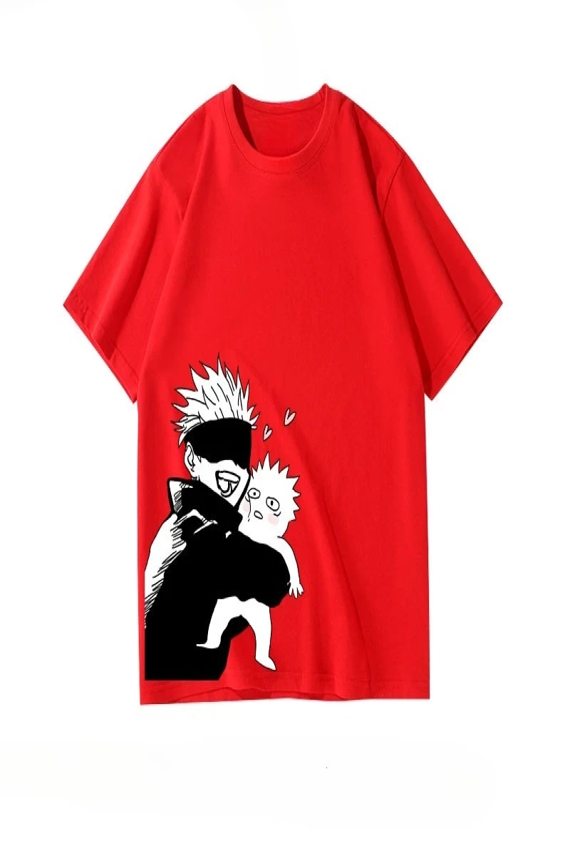 Anime Desenli Unisex Bay Bayan Tişört  Jujutsu Kaisen Gojo Satoru