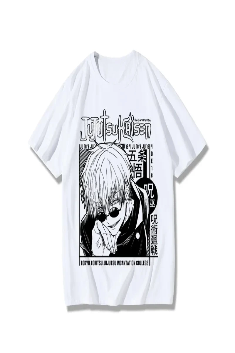 Anime Desenli Unisex Bay Bayan Tişört  Jujutsu Kaisen Gojo Satoru