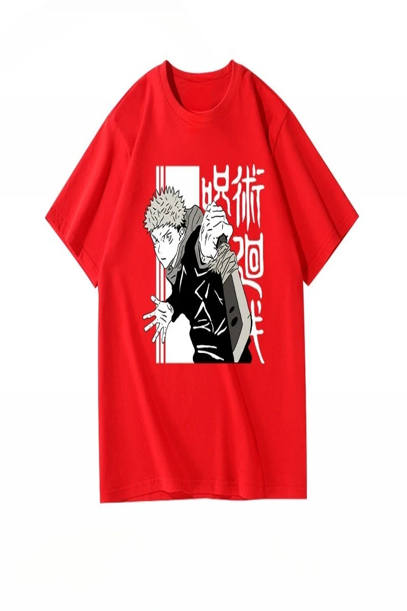 Anime Desenli Unisex Bay Bayan Tişört  Jujutsu Kaisen Gojo Satoru