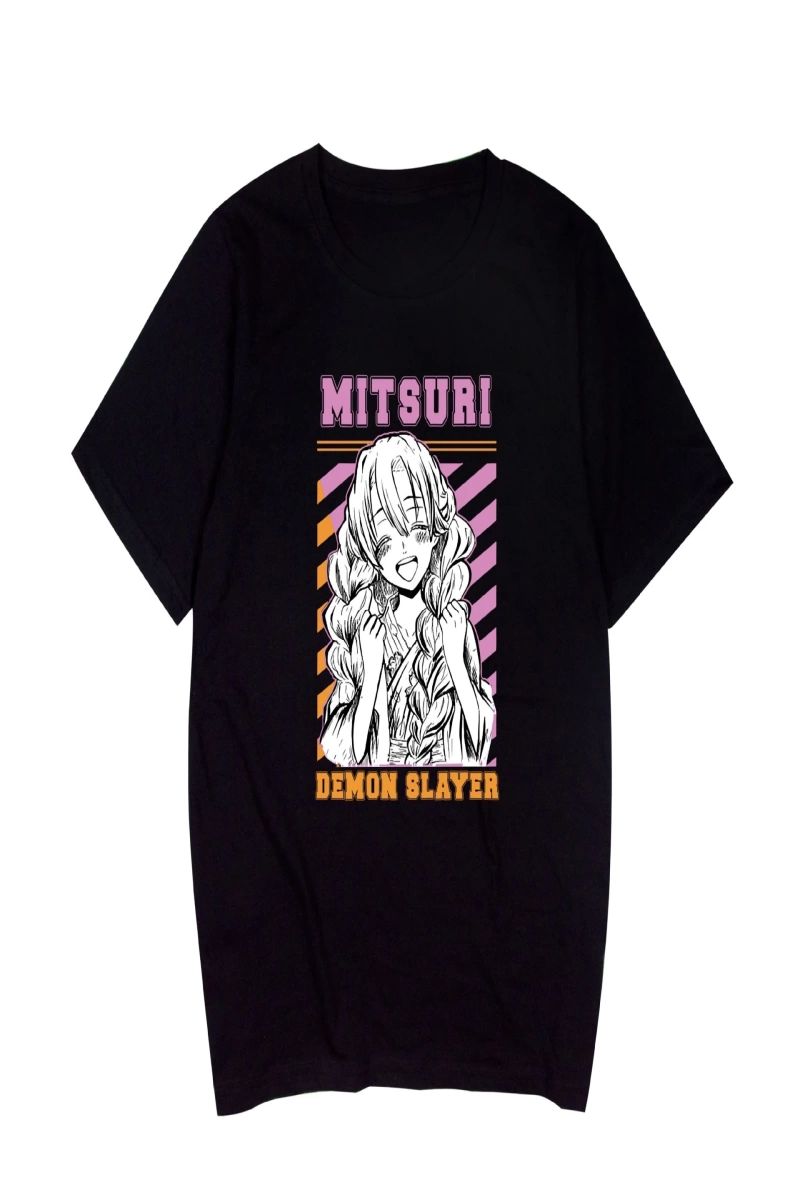 Anime Desenli Unisex Bay Bayan Tişört  Kamado Nezuko Demon Slayer
