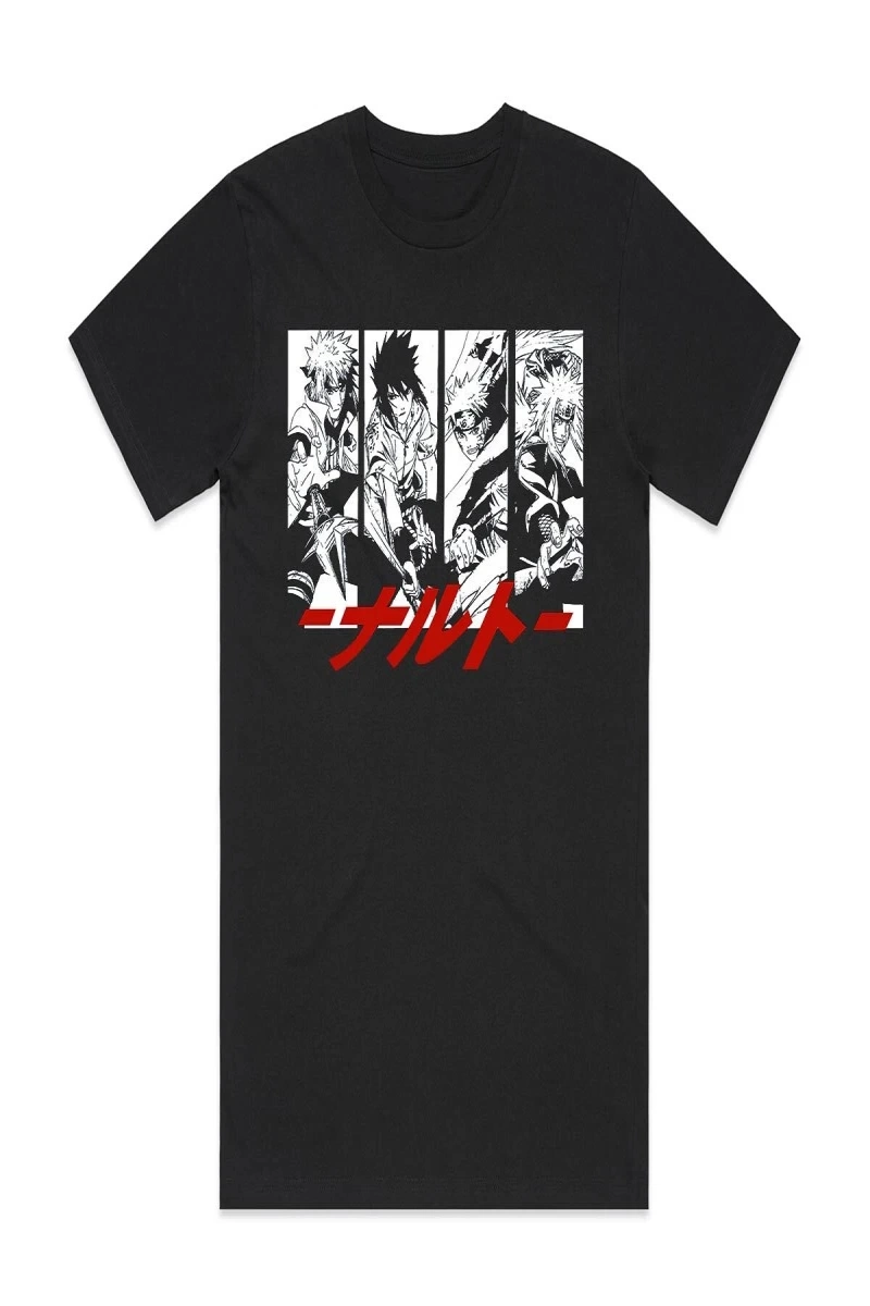 Anime Desenli Unisex Bay Bayan Tişört  Naruto