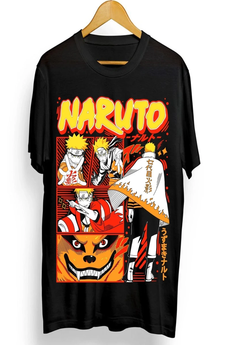 Anime Desenli Unisex Bay Bayan Tişört  Naruto Itachi Uchiha