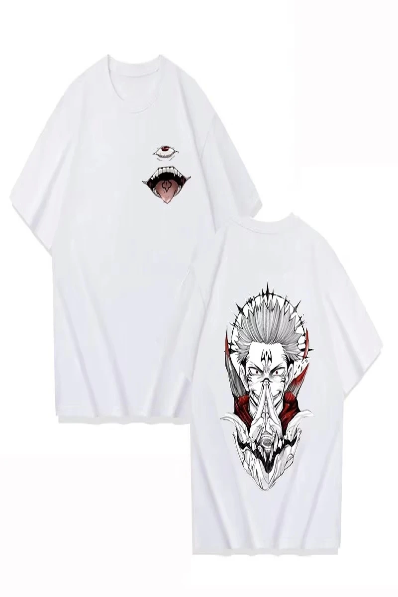 Anime Desenli Unisex Bay Bayan Tişört  Ryomen Sukuna
