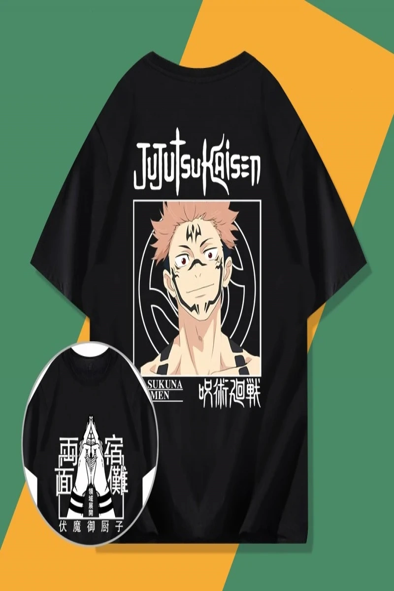 Anime Desenli Unisex Bay Bayan Tişört Ryomen Sukuna ‌ Jujutsu hattı ‌ Gojo Satoru