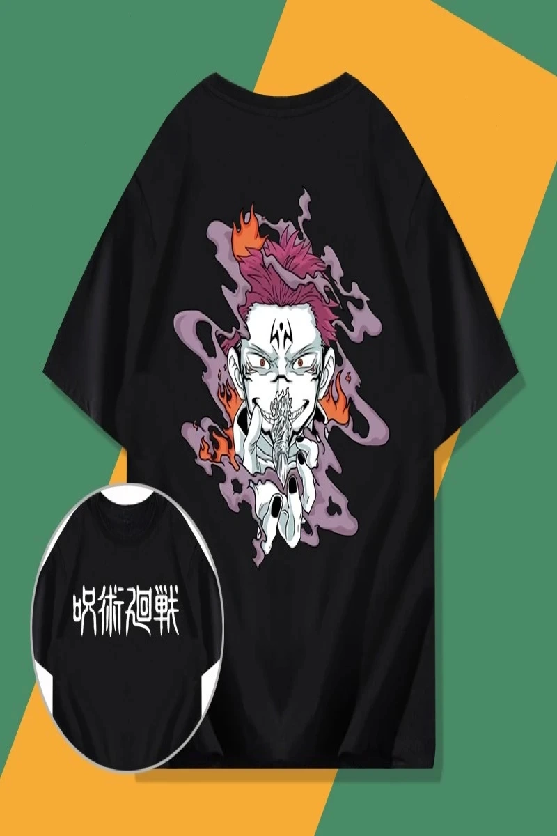 Anime Desenli Unisex Bay Bayan Tişört Ryomen Sukuna ‌ Jujutsu hattı ‌ Gojo Satoru