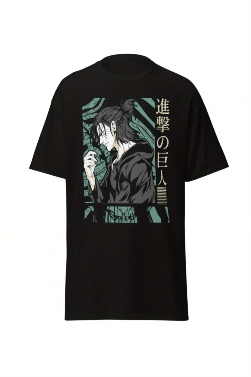 Anime Desenli Unisex Bay Bayan Tişört  Titan