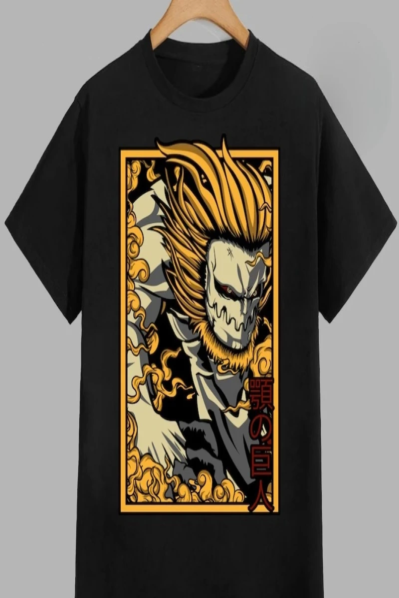 Anime Desenli Unisex Bay Bayan Tişört  Titanlar Anime