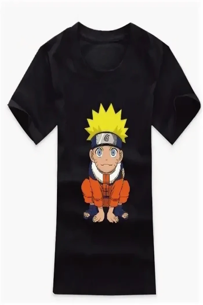 Anime Desenli Unisex Bay Bayan Tişört  Uzumaki Naruto